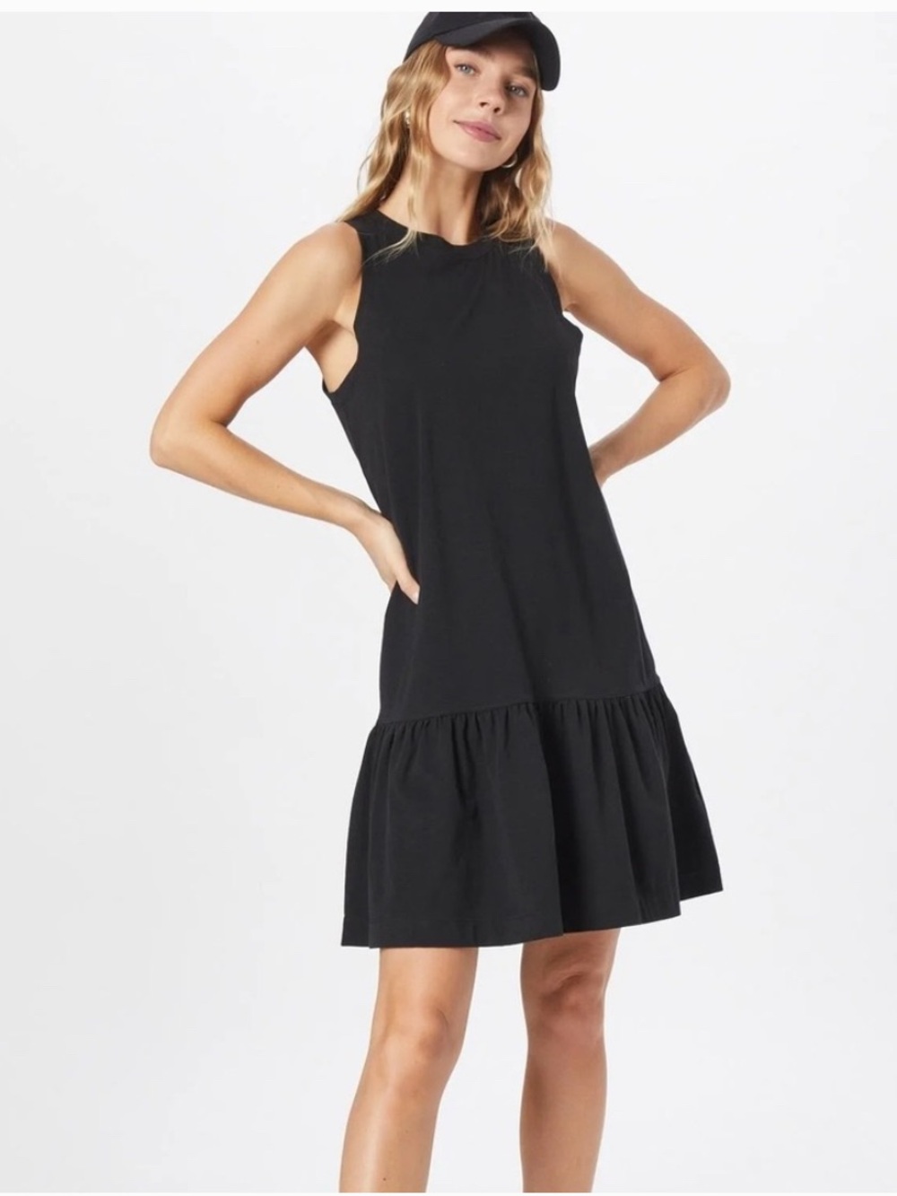 Madewell Sleeveless Ruffle-Hem Midi Dress
